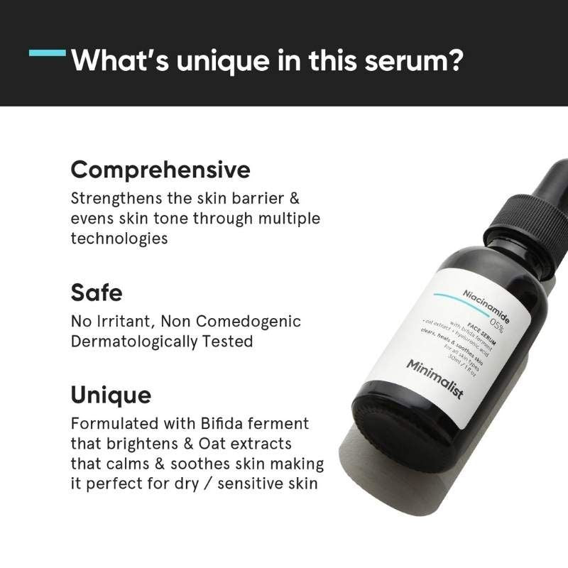 Minimalist 5Percentage Niacinamide Face Serum With Bifida Ferment & Oat Extract For Healing & Soothing Skin (30Ml)-6