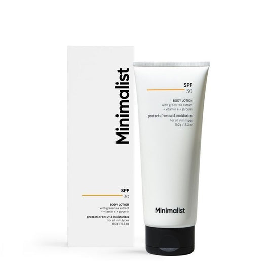 Minimalist Spf 30 Body Lotion With Vitamin E, Gylcerin & Green Tea Extract (150 G)