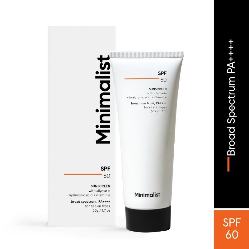 Minimalist Spf 60 Pa ++++ Sunscreen With Antioxidant Silymarin,Senstive Skin, Acne & Pregnancy Safe (50Gm)-6