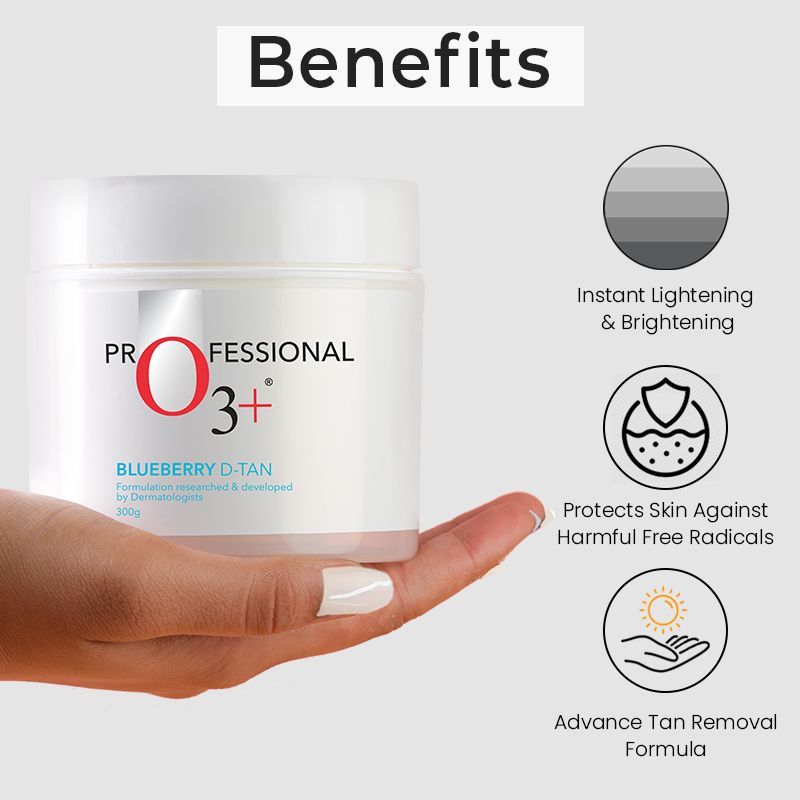 O3+ Blueberry Dtan Creme Mask For De Tan & Moisturising Glow (300G)-4