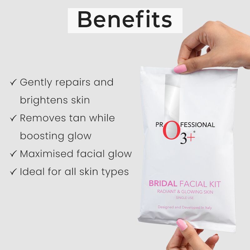 O3+ Bridal Facial Kit For Radiant & Glowing Skin (54Gm+66Ml)-4