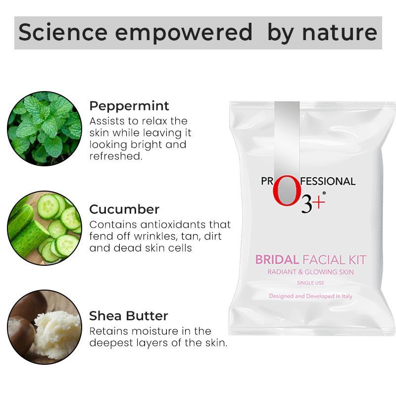 O3+ Bridal Facial Kit For Radiant & Glowing Skin (54Gm+66Ml)-5