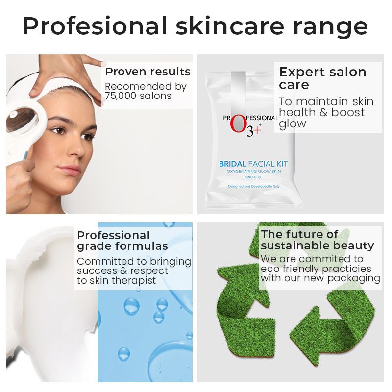 O3+ Bridal Facial Oxygenating Glow Skin Kit For Oily & Acne Prone Skin (81Gm)-6