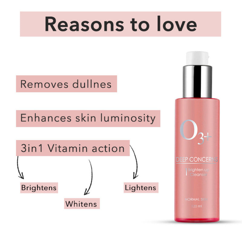 O3+ Brighten Up Cleanser For Sensitive & All Skin Type (120Ml)-2