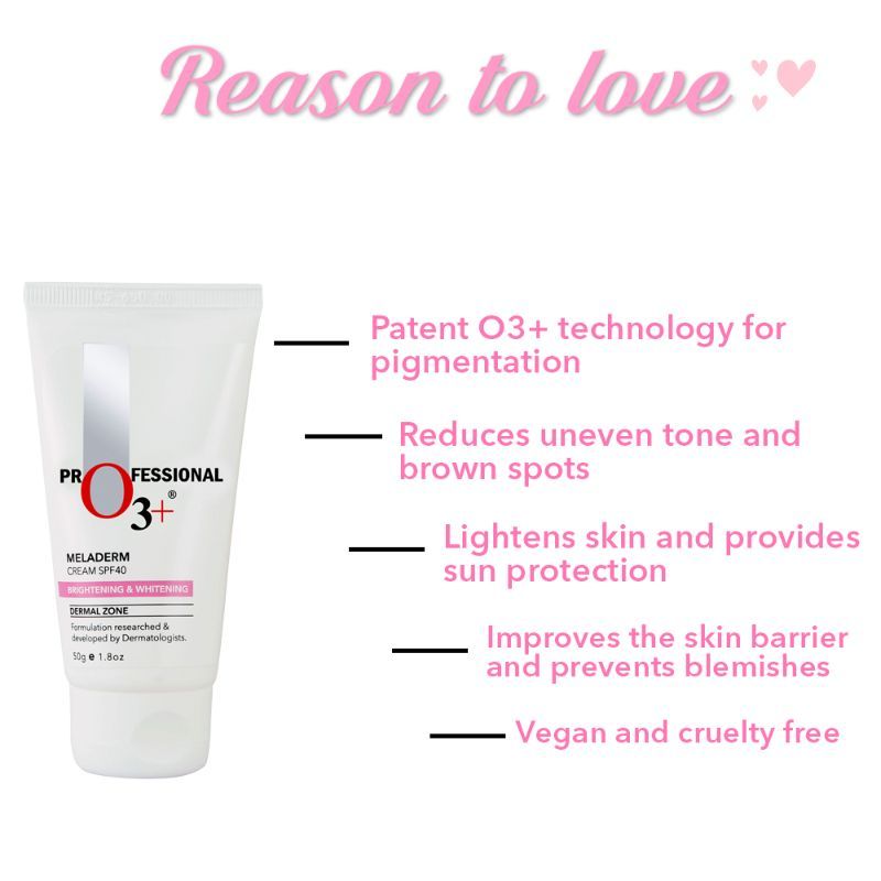 O3+ Brightening & Whitening Fairness Cream Spf 40 Meladerrm (50Gm)-5