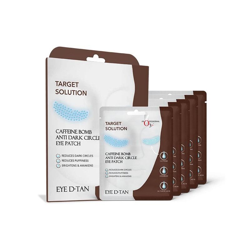 O3+ Caffeine Bomb Eye D-Tan Patch Sheet Mask - (Set Of 12) (60 G)-5