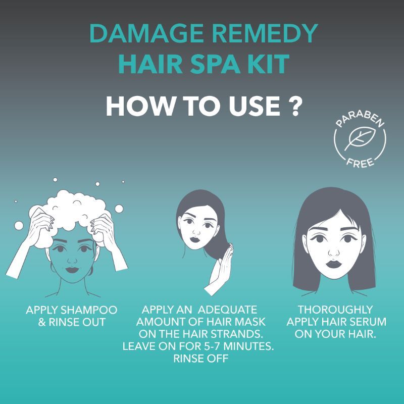 O3+ Damage Remedy Hair Spa Kit With Argan Oil For Hair Fall Control (30G+30Ml)-3