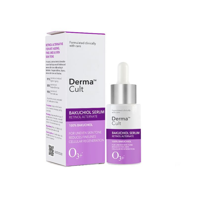 O3+ Derma Cult 100% Bakuchiol Serum For Anti Ageing, Retinol Alternative And Glow (30Ml)-5