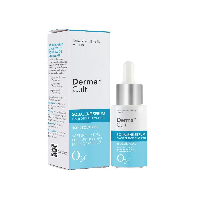 O3+ Derma Cult 100% Squalene Facial Oil To Moisturise, Nourish And Reduce Finelines (30Ml)