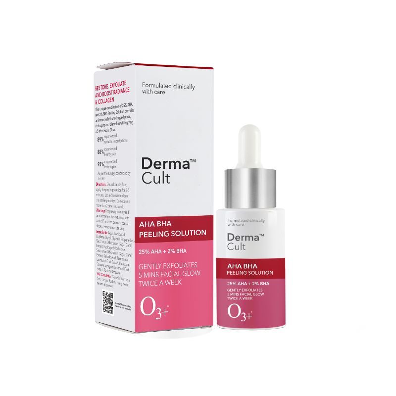 O3+ Derma Cult 25% Aha + Bha 2% Peeling Solution For Glowing Skin And Pore Cleansing (30Ml)-4