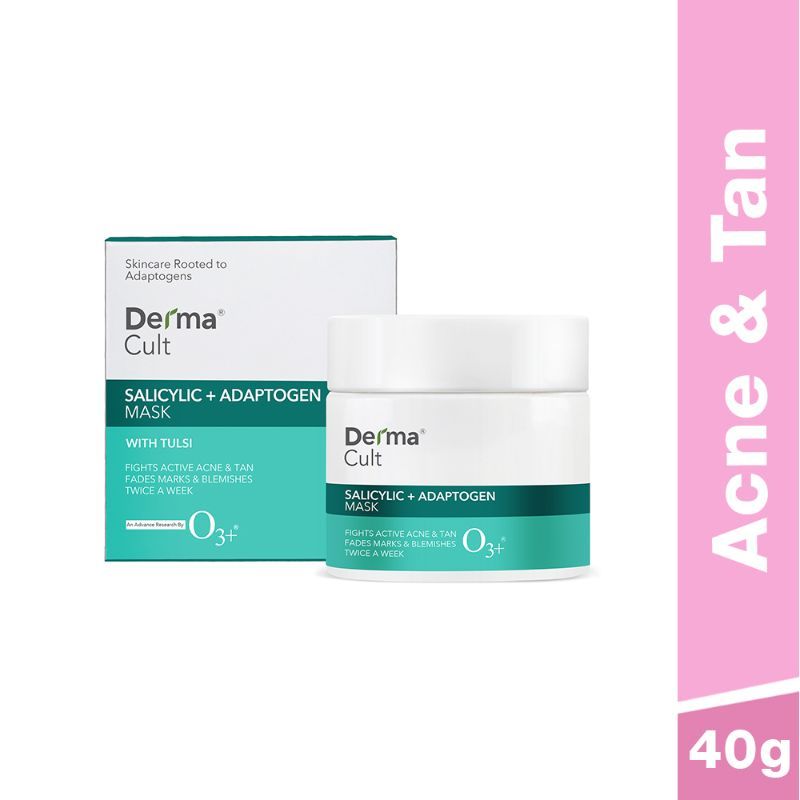O3+ Derma Cult Salicylic + Adaptogen Mask For Acne Marks & Tan Removal (40 G)