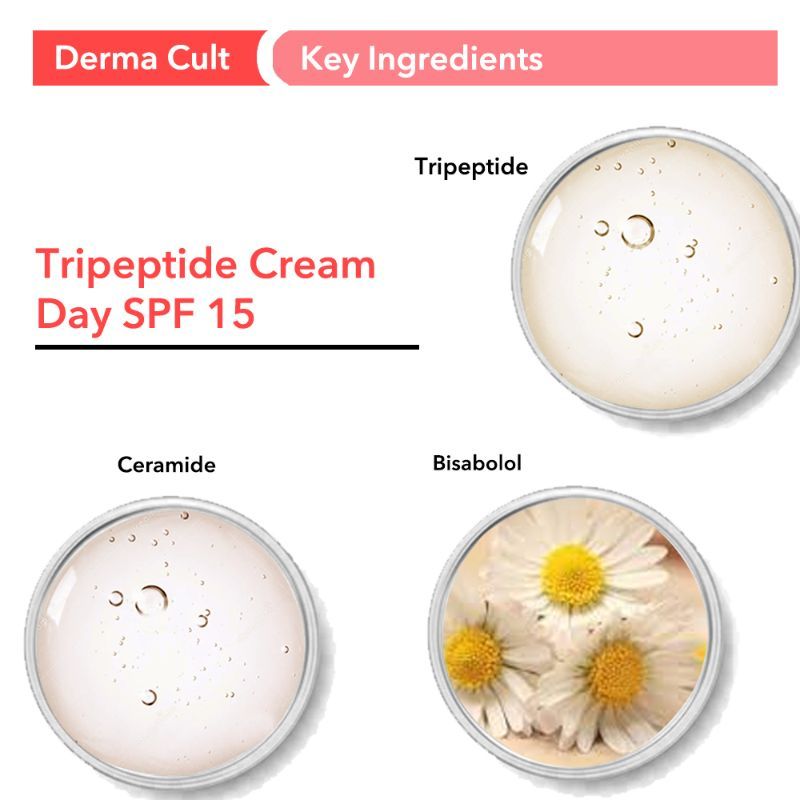O3+ Derma Cult Tripeptide Cream For Anti Ageing And Plump Glow Skin With Spf 15 + Adaptogen (40 G)-4