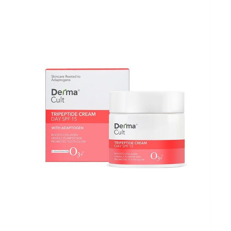 O3+ Derma Cult Tripeptide Cream For Anti Ageing And Plump Glow Skin With Spf 15 + Adaptogen (40 G)-6