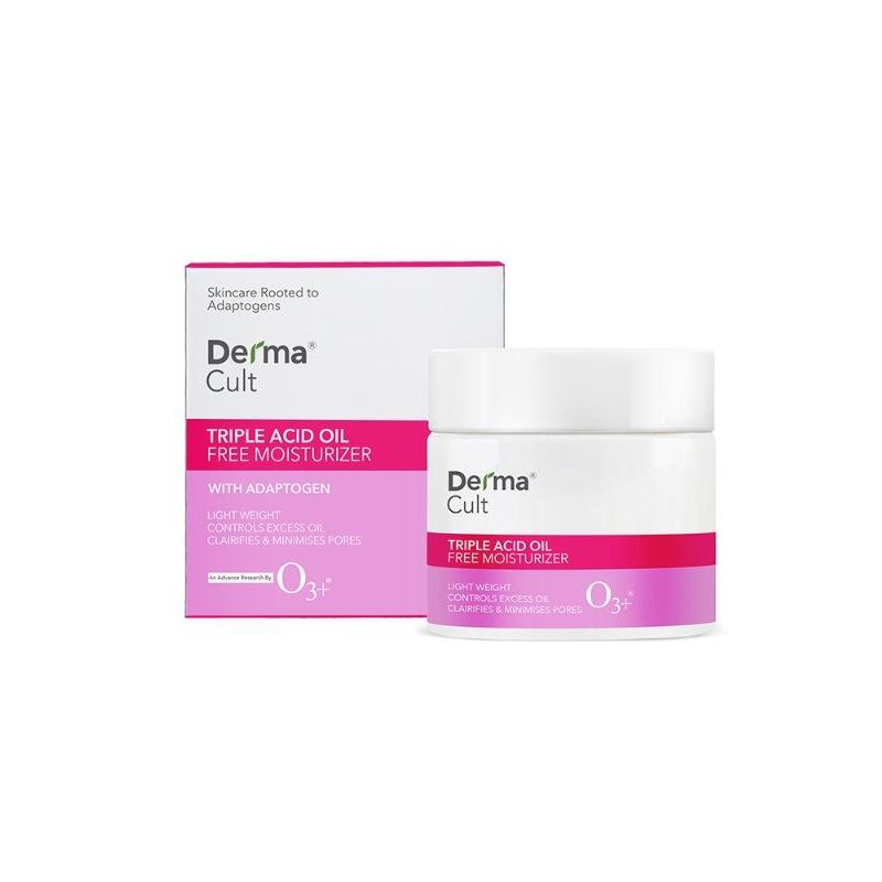 O3+ Derma Cult Triple Acid Oil-Free Brightening Moisturizer For All Skin Types + Adaptogen (40 G)-6