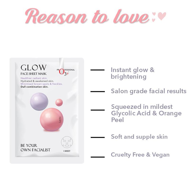 O3+ Facialist Glow Sheet Mask (30G)-3