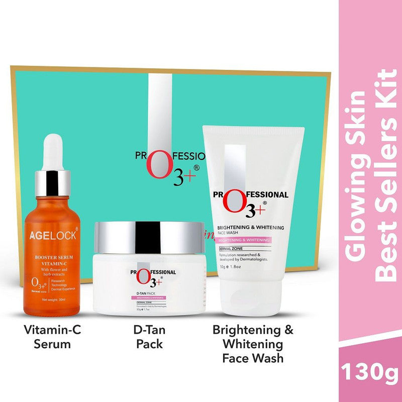 O3+ Instant Facial Glow Kit Radiant & Glowing Skin (80Ml+50Gm)-2