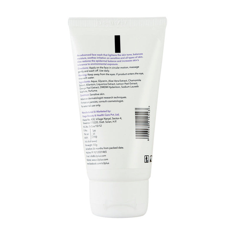 O3+ Lightening & Calming Face Wash Sensitive Skin (50Gm)-4