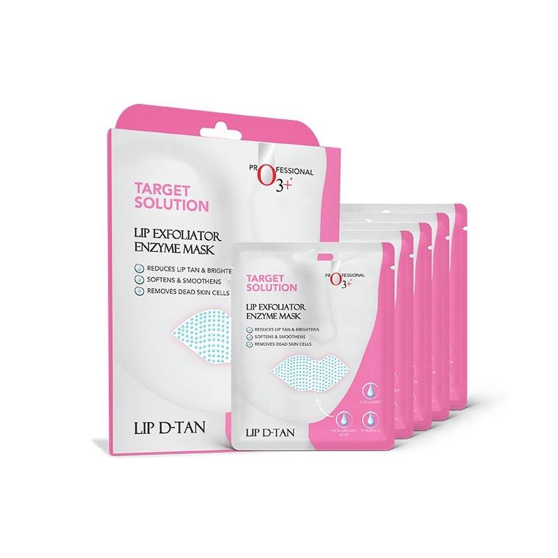 O3+ Lip Exfoliator Enzyme D-Tan Sheet Mask - (Set Of 12) (60 G)-5