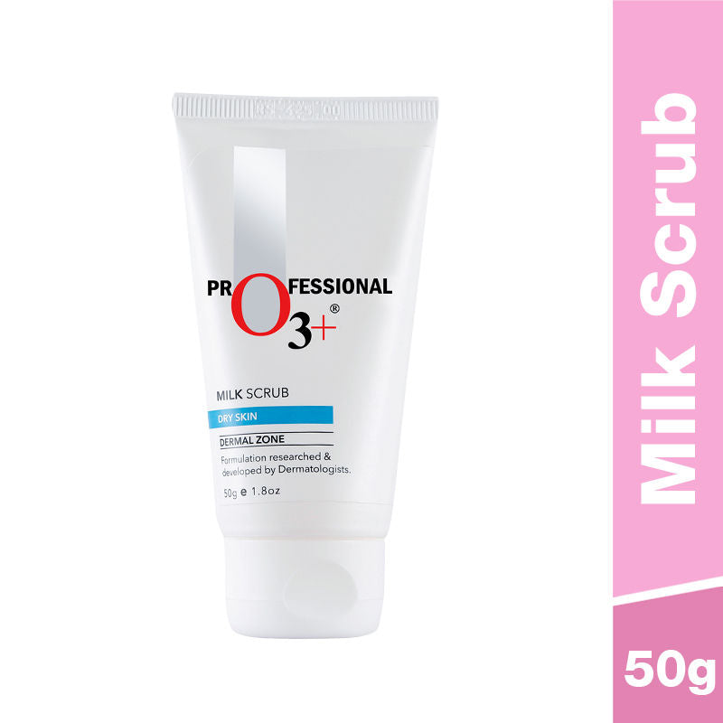 O3+ Milk Scrub Dry Skin For Gentle Exfoliation & Nourished Glow (50Gm)