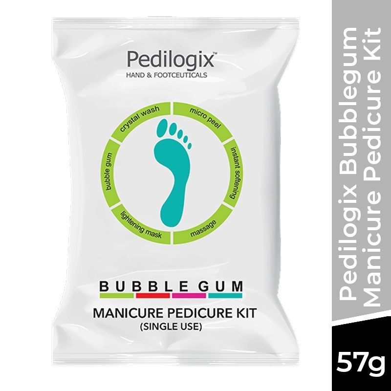 O3+ Pedilogix Bubble Gum Manicure Pedicure Kit (49Gm+8Ml)