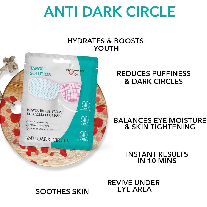 O3+ Power Brightening Anti Dark Circle Eye Sheet Mask (Set Of 12) (60 G)-2
