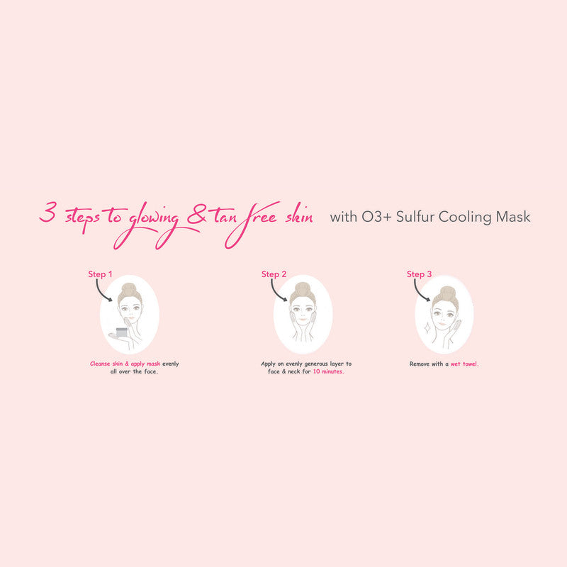 O3+ Purifying Organic Sulfur Cooling Facial Mask For Reducing Oil, Tan & Dullness (50Gm)-8