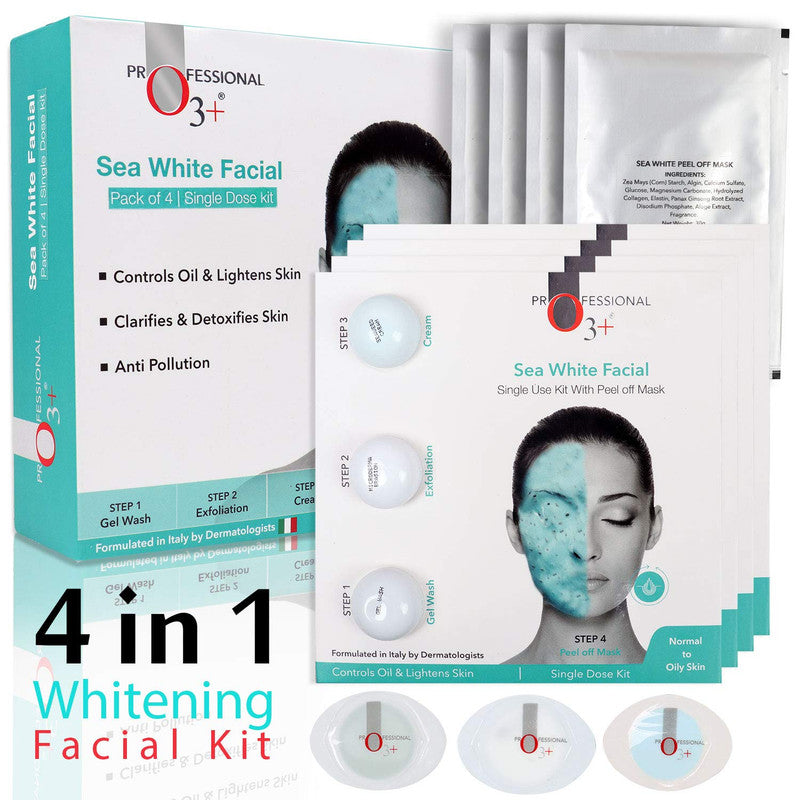 O3+ Sea White Facial Kit Pack Of 4 (180Gm)-2