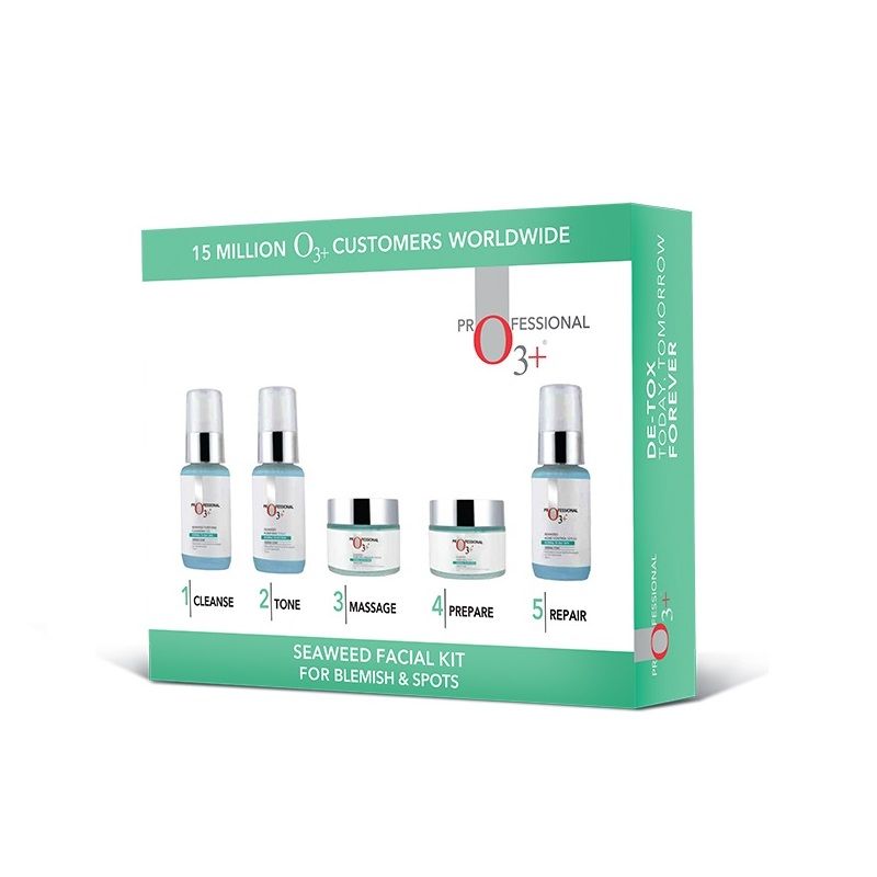 O3+ Seaweed Facial For Blemish & Spots Kit (100Gm+150Ml)-5