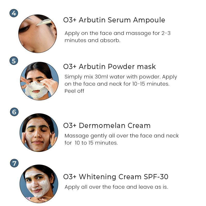 O3+ Shine & Glow Facial Kit For Instant Glow (32Gm+6Ml)-3