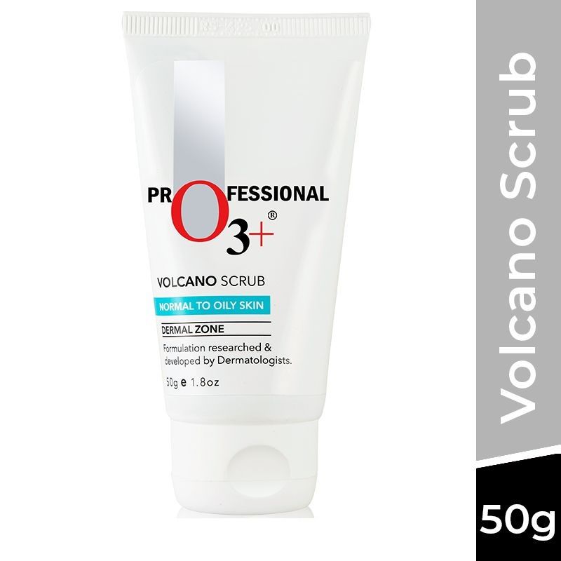 O3+ Volcano Scrub Normal To Oily Skin For Blackheads & Instant Brightening (50Gm)