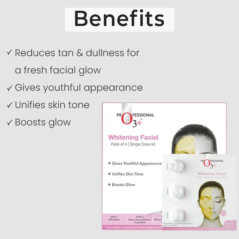 O3+ Whitening Facial Kit For Tan-Pigmented Skin (150Ml+100Gm)-8