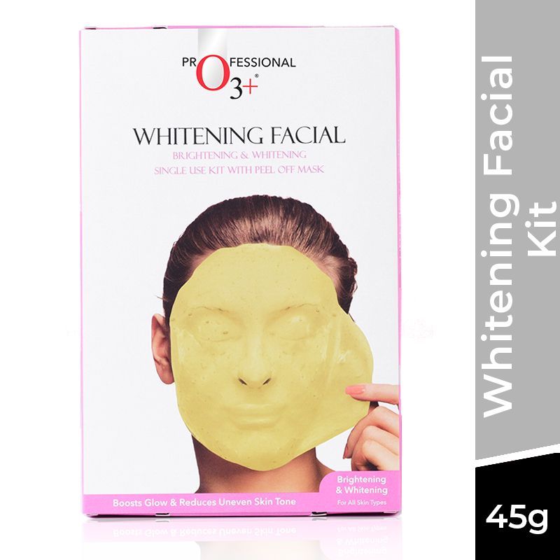 O3+ Whitening Facial Kit With Brightening & Whitening Peel Off Mask (40Gm+5Ml)
