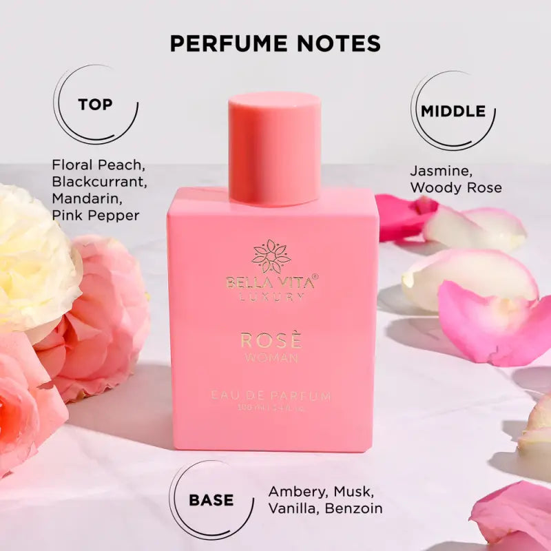 Bella Vita Rose Woman Luxury Perfume - 100Ml-3
