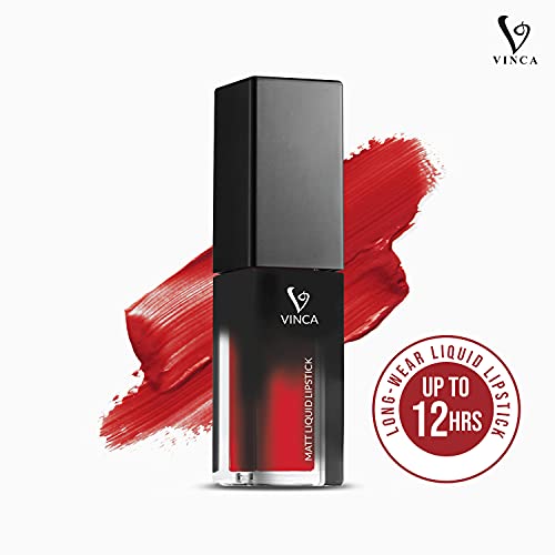 Vinca Matte Liquid Lipstick-Red Bomb-3