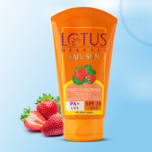 Lotus Herbals Safe Sunscreen Cream PA+ SPF 20 100g