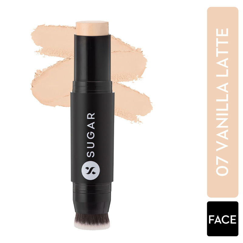 Sugar Ace Of Face Foundation Stick - 07 Vanilla Latte (Fair, Golden Undertone) (12Gm)