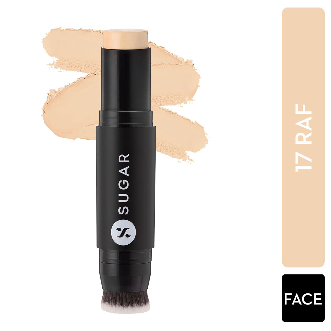 Sugar Ace Of Face Foundation Stick - 17 Raf (Light, Golden Undertone) (12Gm)