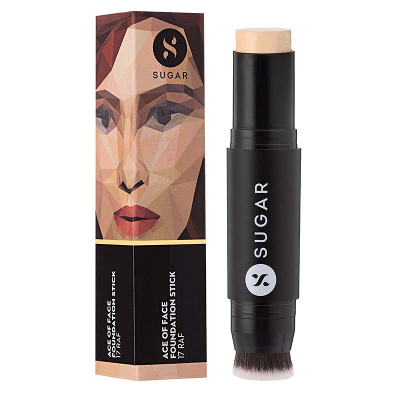 Sugar Ace Of Face Foundation Stick - 17 Raf (Light, Golden Undertone) (12Gm)-3