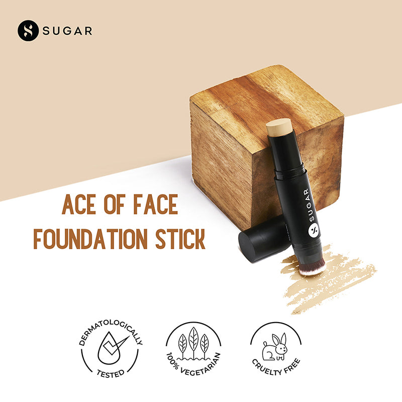 Sugar Ace Of Face Foundation Stick - 25 Macchiato (Light Medium, Olive Undertone) (12Gm)-8