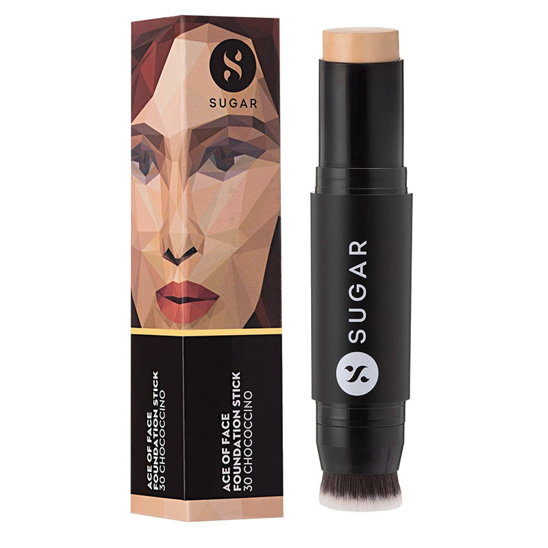 Sugar Ace Of Face Foundation Stick - 30 Chococcino (12Gm)-3