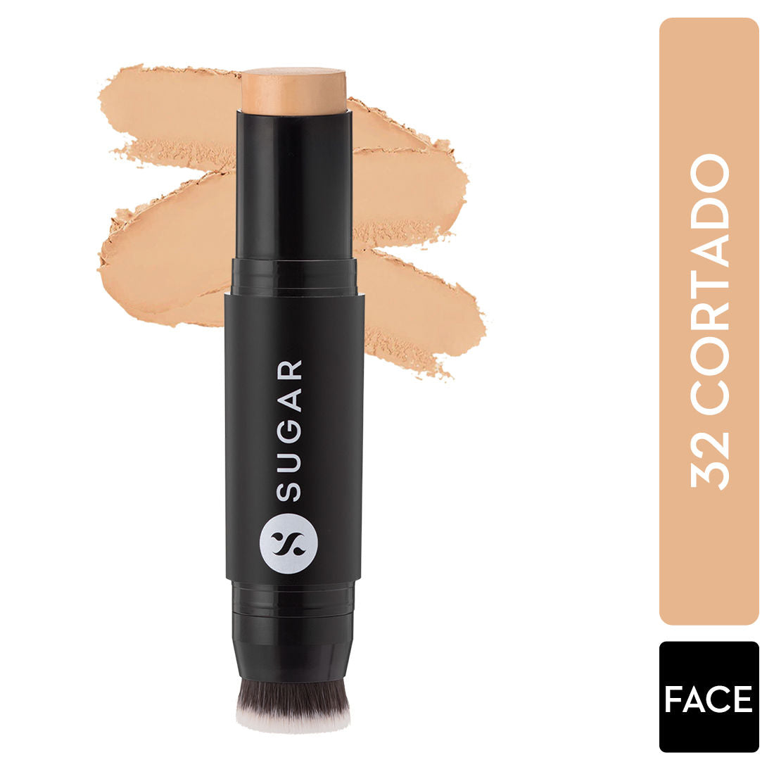 Sugar Ace Of Face Foundation Stick - 32 Cortado (Medium, Golden Undertone) (12Gm)