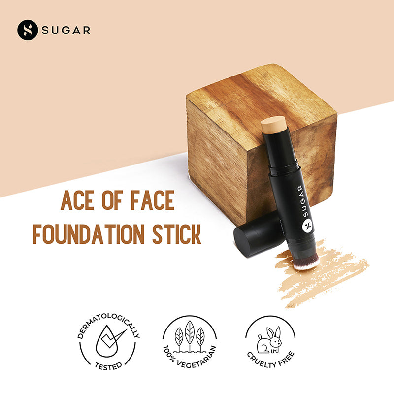 Sugar Ace Of Face Foundation Stick - 32 Cortado (Medium, Golden Undertone) (12Gm)-7