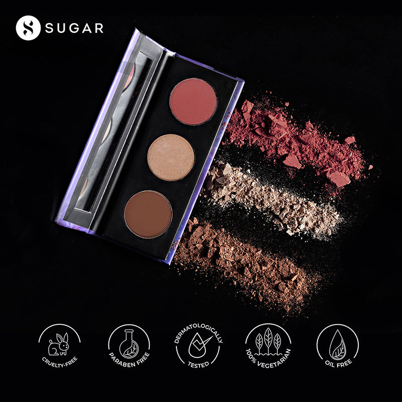 Sugar Contour De Force Face Palette - 02 Vivid Victory (12Gm)-8