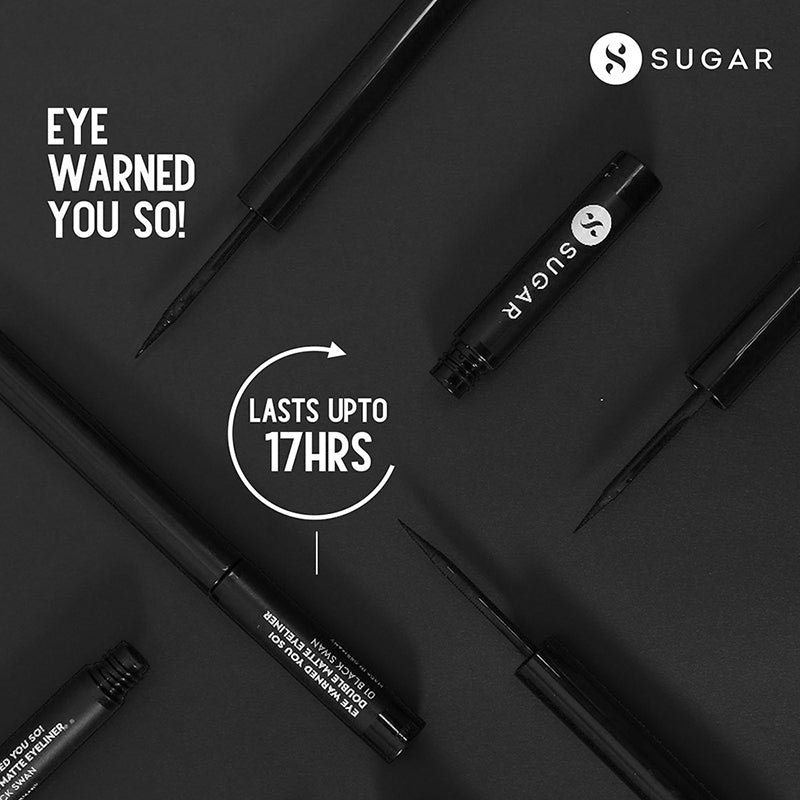 Sugar Eye Warned You So! Double Matte Eyeliner - 01 Black Swan (1.7Ml)-6