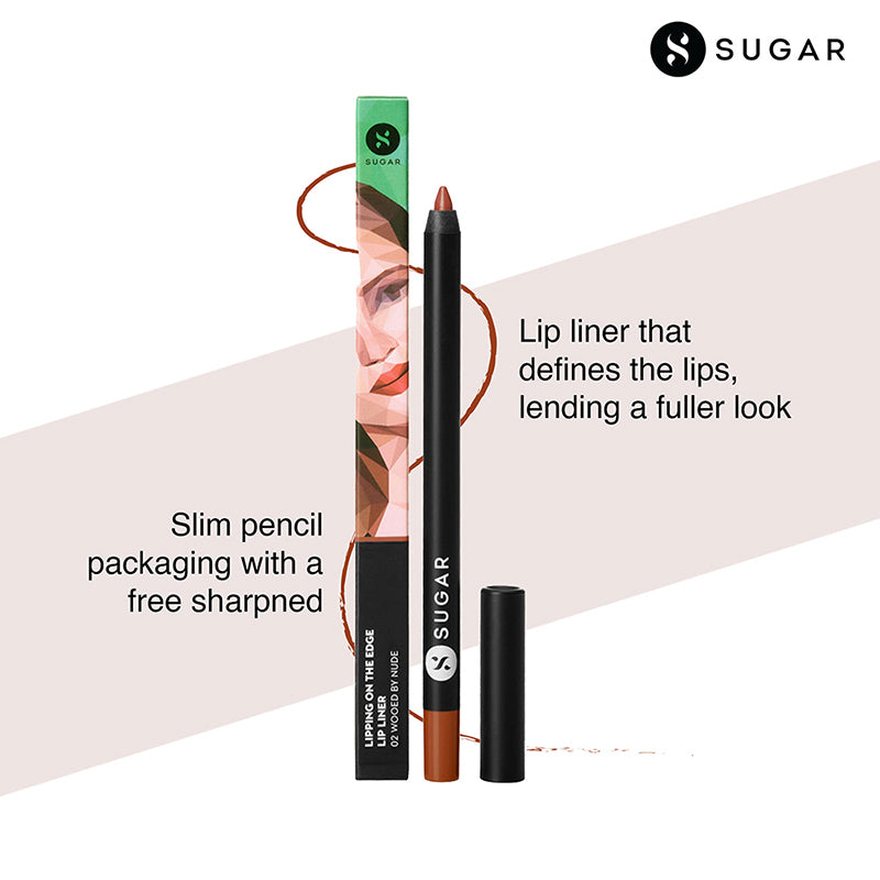 Sugar Lipping On The Edge Lip Liner - 02 Wooed By Nude (1.2G)-6