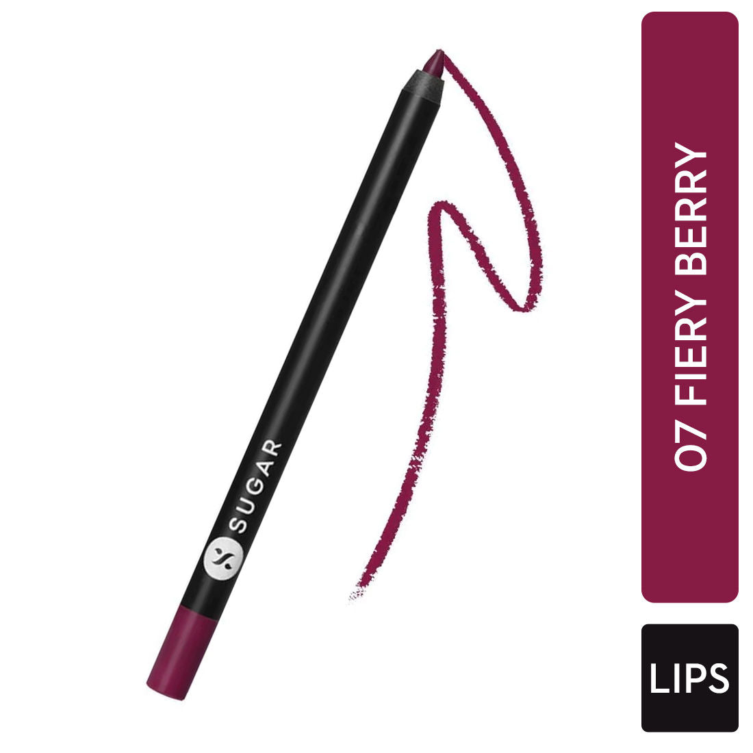 Sugar Lipping On The Edge Lip Liner With Free Sharpener - 07 Fiery Berry (1.2G)