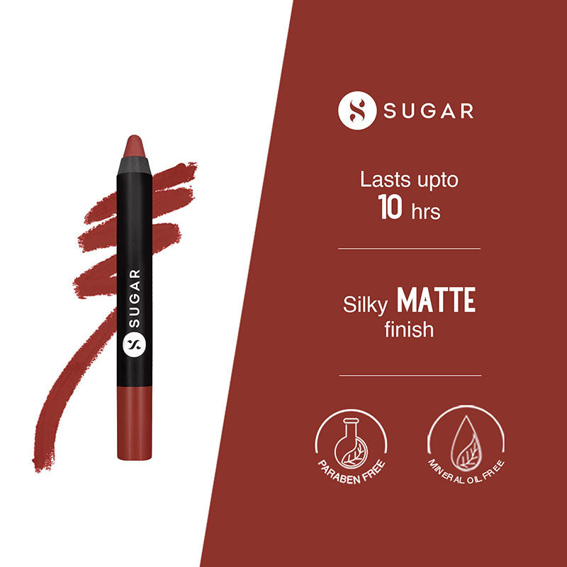 Sugar Matte As Hell Crayon Lipstick With Free Sharpener - 17 Brandy Harrington (2.8G)-2
