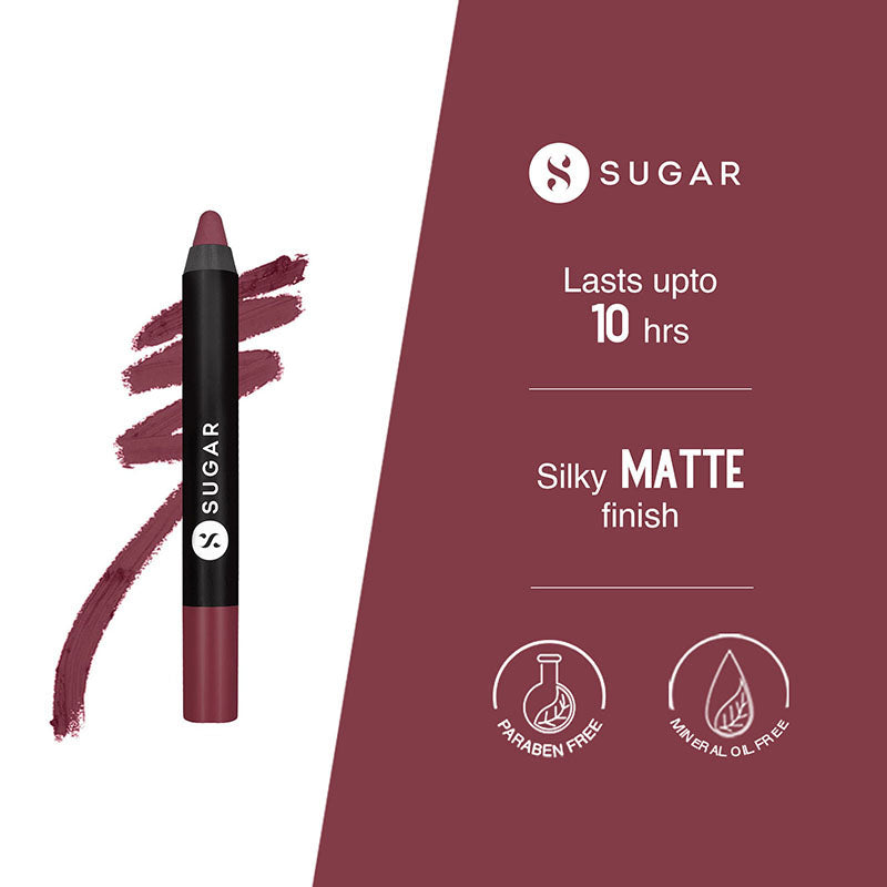 Sugar Matte As Hell Crayon Lipstick - 25 Lily Aldrin (2.8G)-6