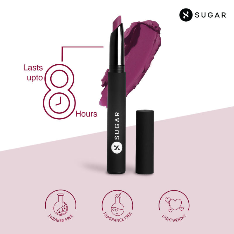 Sugar Matte Attack Transferproof Lipstick - 03 The Grandberries (Dark Berry) (2G)-7