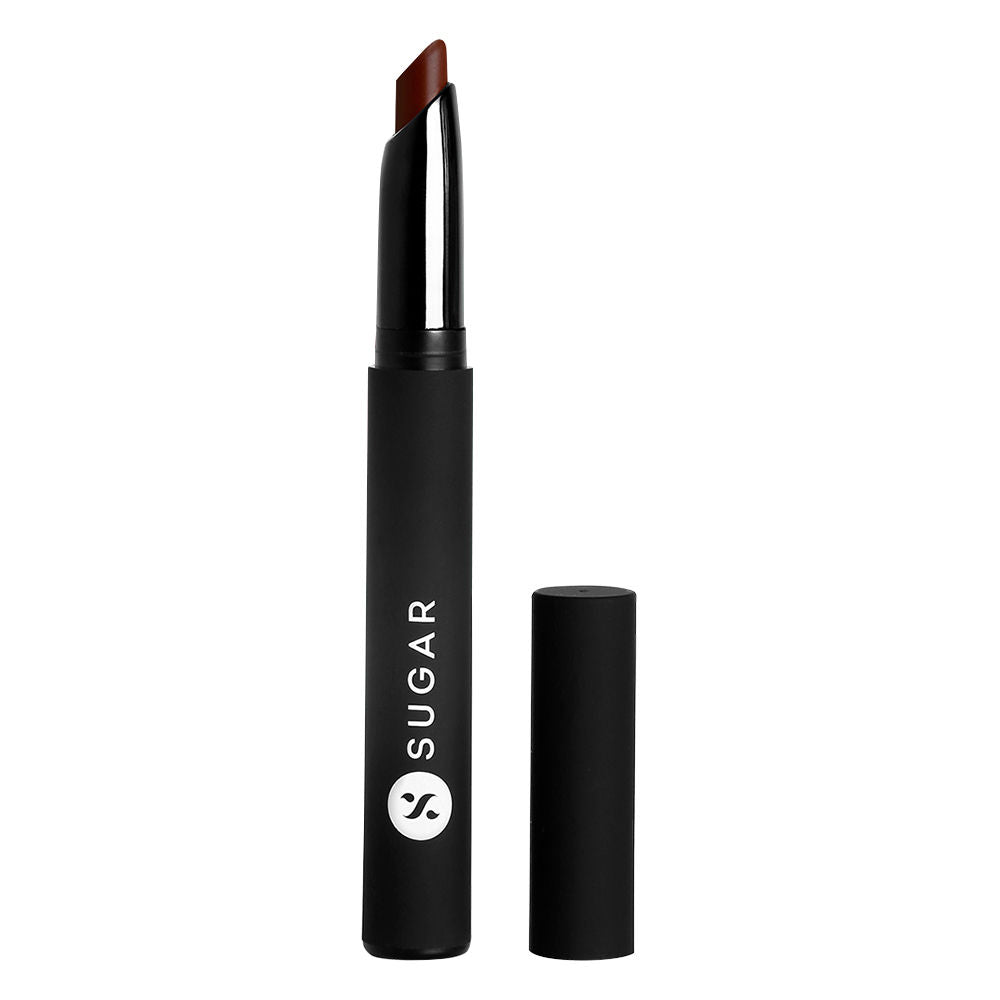 Sugar Matte Attack Transferproof Lipstick - 04 Maroon Vibe (Dark Red) (2G)-2